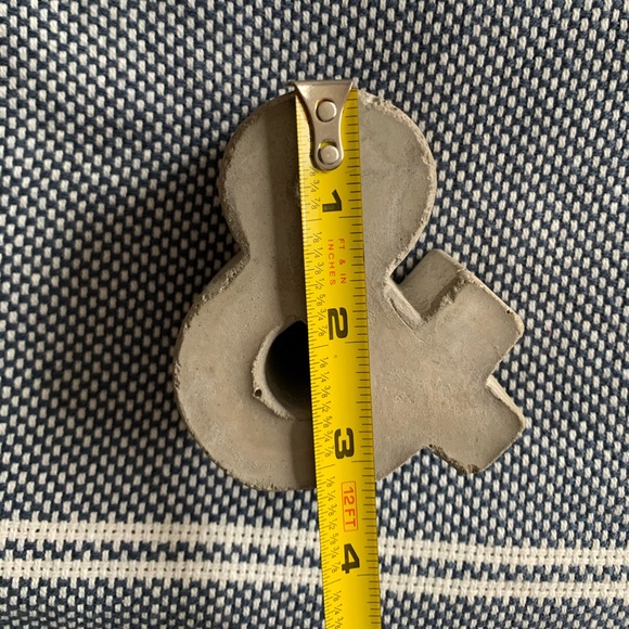 Concrete Ampersand Decor - Picture 6 of 6